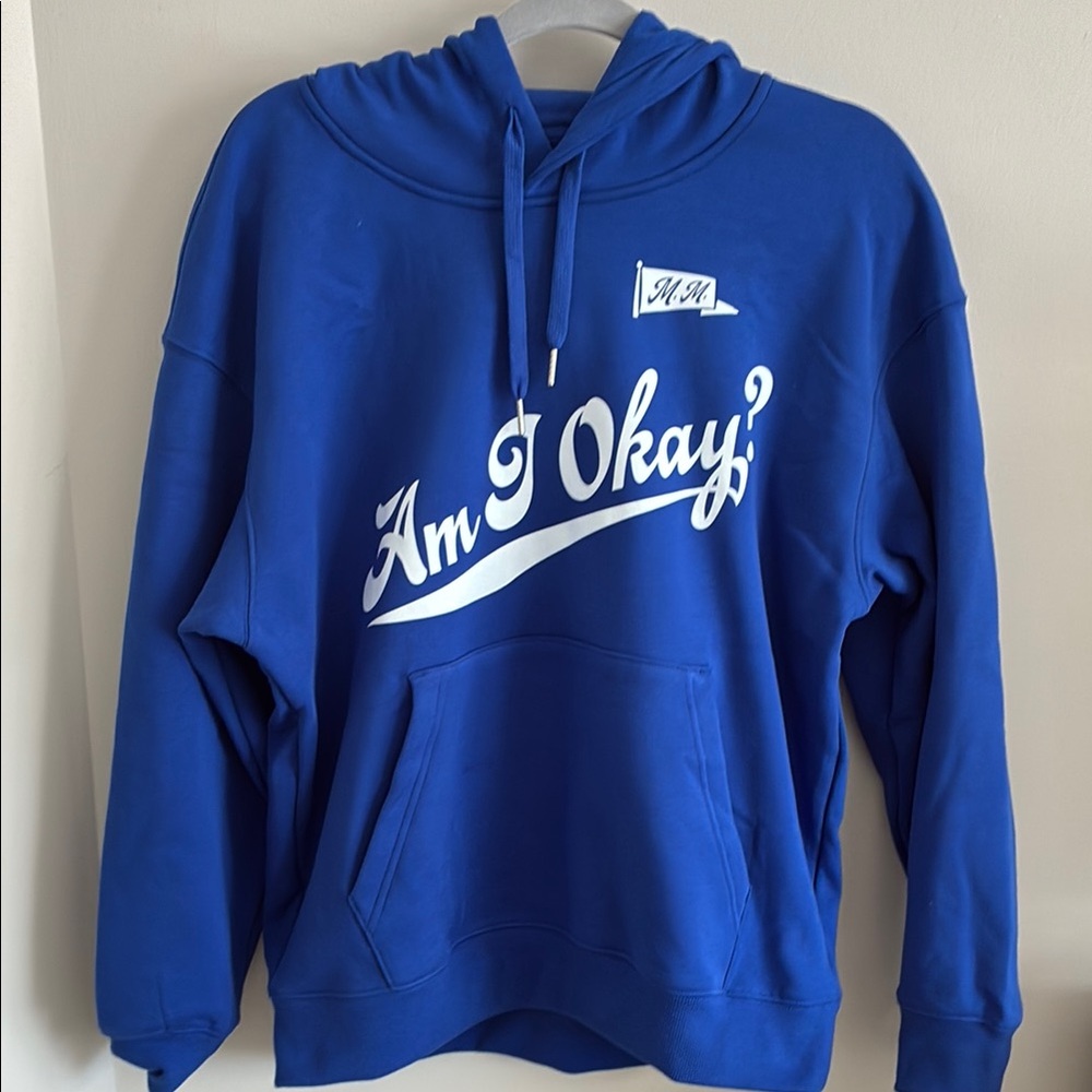 Megan Moroney Am I okay? Blue Hoodie
